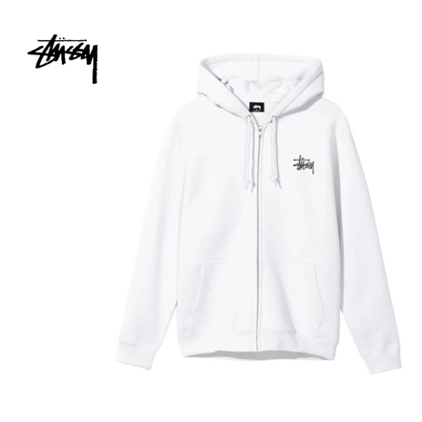 【3色可選】Stussy BASIC ZIP HOOD 經典拉鏈衛衣 男女同款