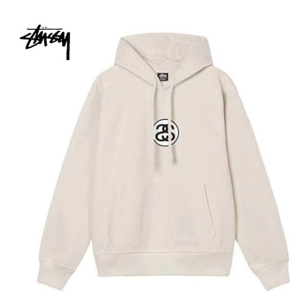 【2色可選】STUSSY斯圖西 潮酷雙s字母圖案連帽衛衣外套 22秋冬新款男女情侶