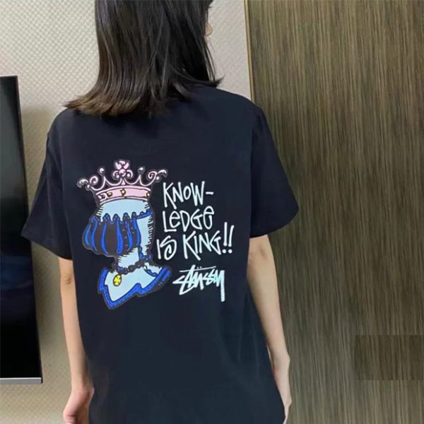 STUSSY短袖潮牌斯圖西T恤雷鬼聯名TEE夏季男女嘻哈滑板風半袖