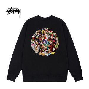 Stussy 公仔8號球印花 圓領衛衣 男女同款