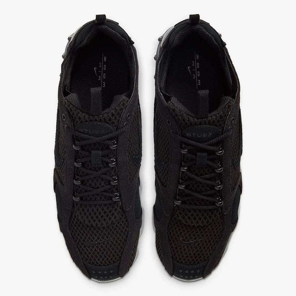 Air Zoom Spiridon Cage 2 Stussy Black 黑魂色俯視圖