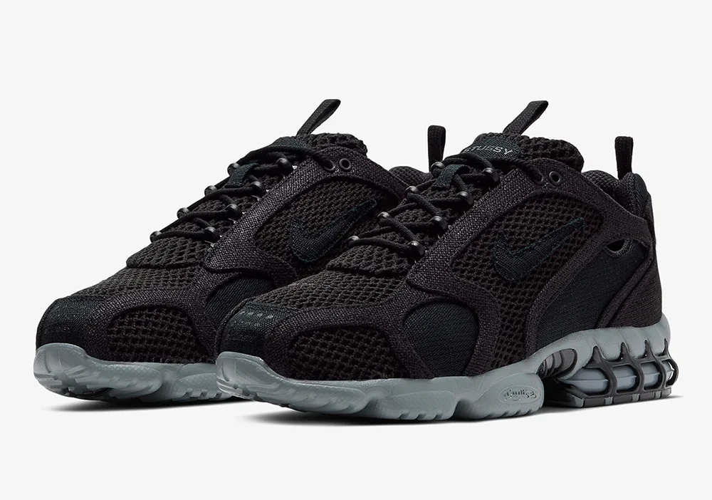 Air Zoom Spiridon Cage 2 Stussy Black 黑魂色
