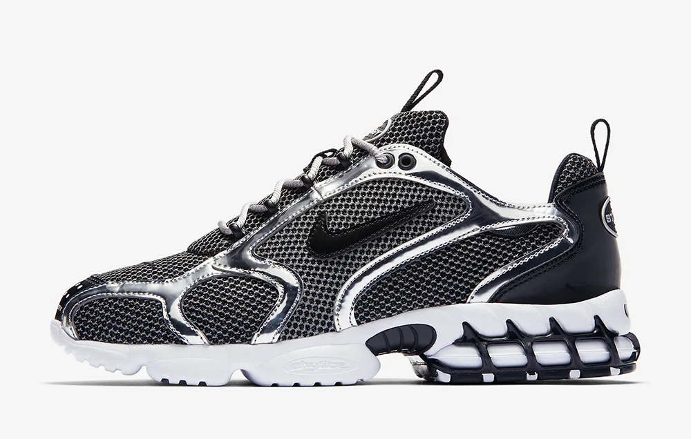 Nike Air Zoom Spiridon Caged 2黑銀 - Stussy x Nike Air Zoom Spiridon Kukini 這雙新款聯名你打幾分？