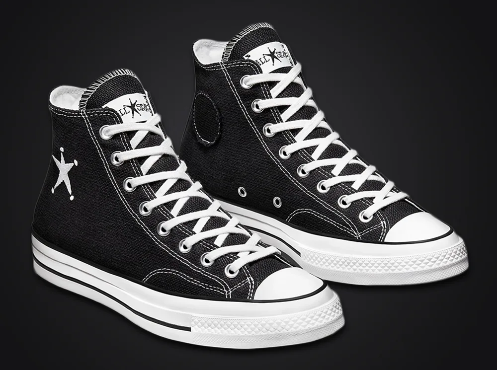 Stussy x Converse Chuck 70聯名款 黑白色 - St&uuml;ssy Converse Chuck 70 Hi &amp; One Star 搶先體驗