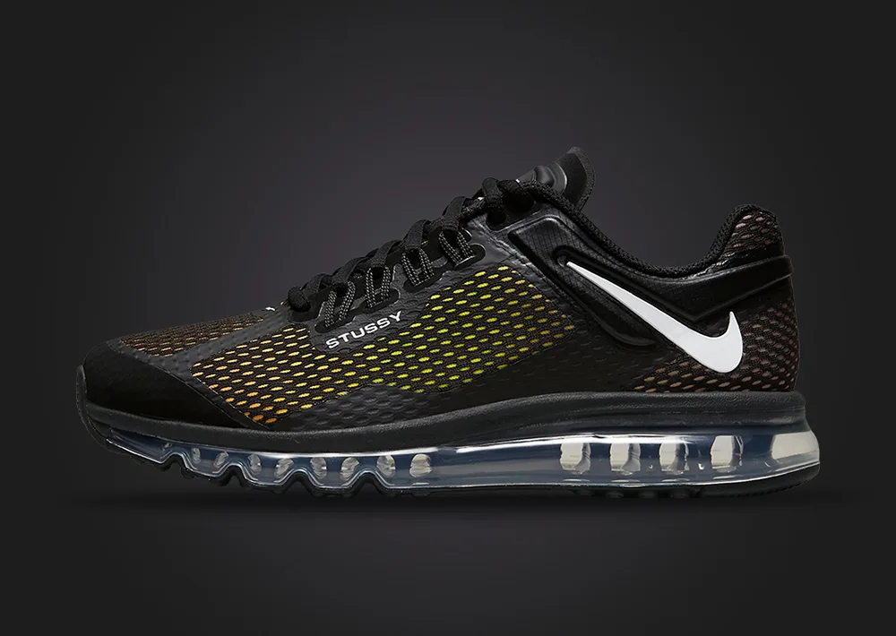 Stussy x Air Max 2013 黑色侧面