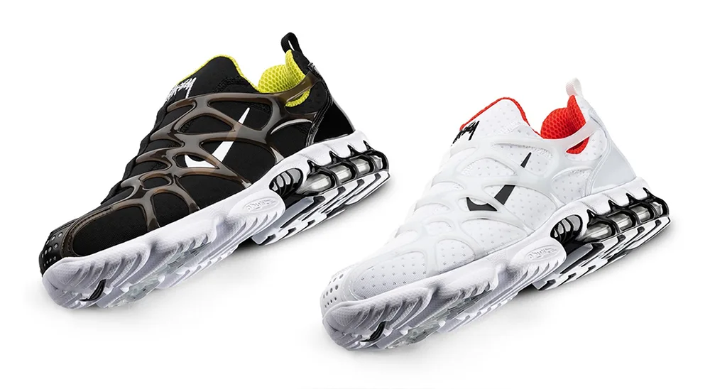 Stussy x Nike Air Zoom Spiridon Kukini 黑/白色