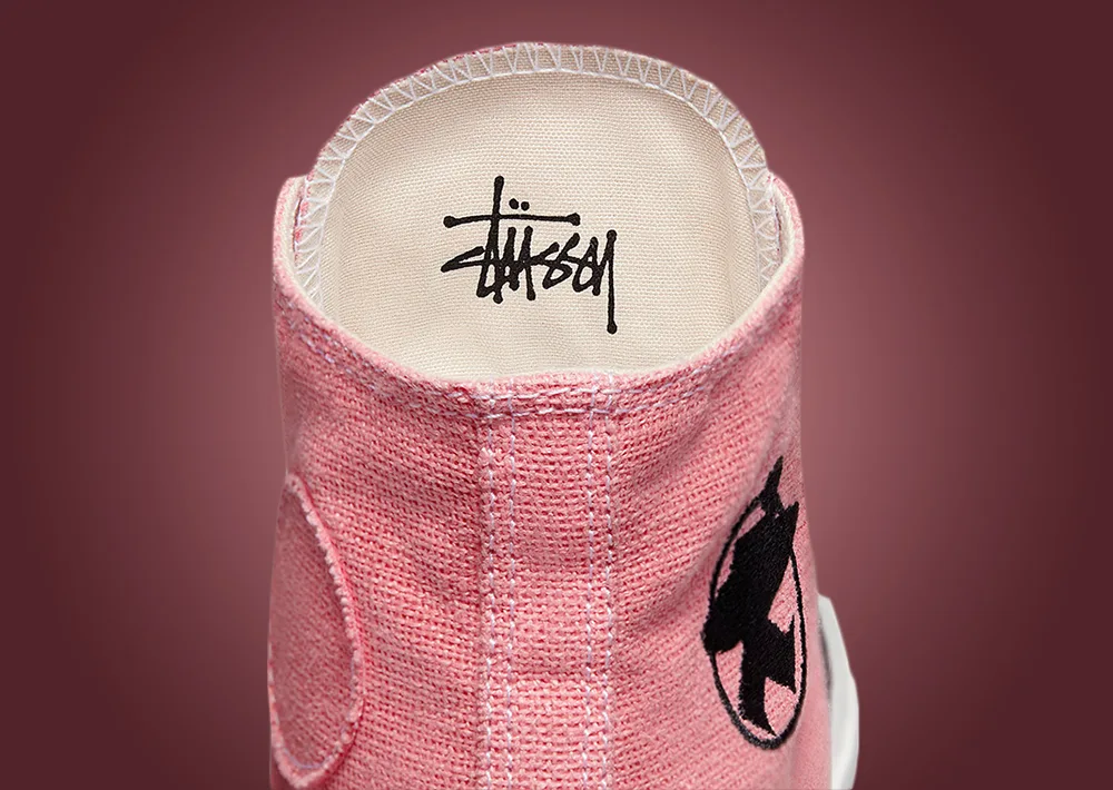 st&uuml;ssy & converse chuck 70 hi 鞋舌內側