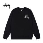 Stussy 天使黑球8圖案印花 圓領衛衣 男女同款