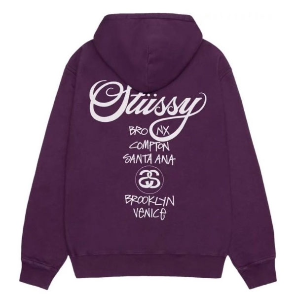美式潮牌Stussy 經典世界巡遊系列印花 基礎連帽套頭衫 NB 13.jpg6 13 - 美式潮牌Stussy 經典世界巡遊系列印花 基礎連帽套頭衫
