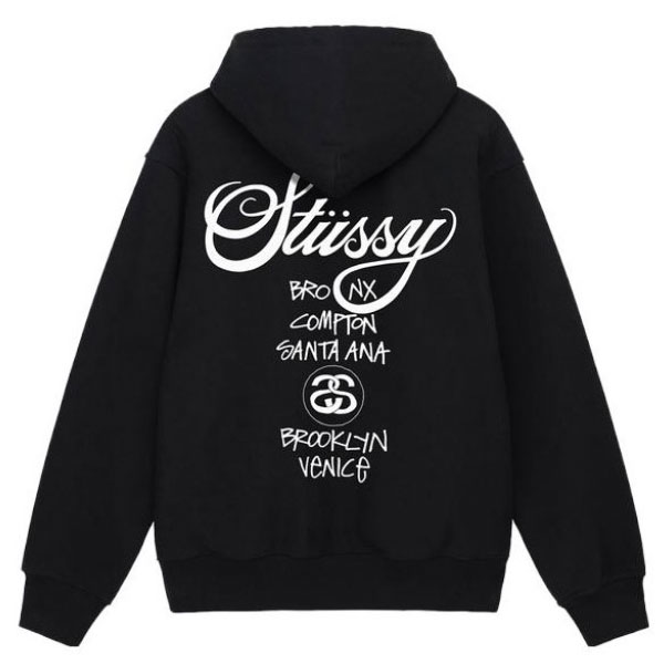 美式潮牌Stussy 經典世界巡遊系列印花 基礎連帽套頭衫 NB 25.jpg2 25 - 美式潮牌Stussy 經典世界巡遊系列印花 基礎連帽套頭衫