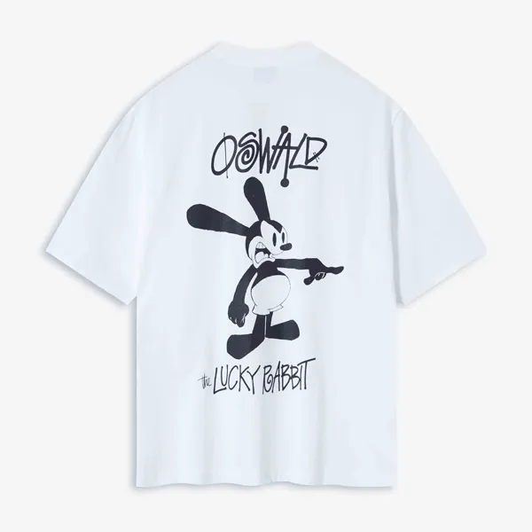 STUSSY × DISNEY OSWALD THE LUCKY RABBIT TEE 幸運兔印花短袖t恤- 潮